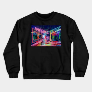 Neon Street Pink Blue Crewneck Sweatshirt